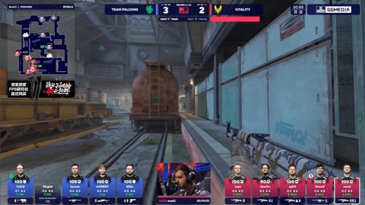 🎮ropz半场前4杀收尾 m0NESY哑火 Falcons进攻乏力 VIT先拿赛点