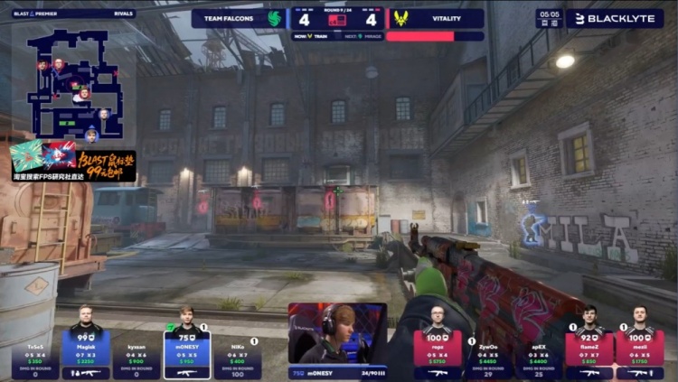 🎮ropz半场前4杀收尾 m0NESY哑火 Falcons进攻乏力 VIT先拿赛点