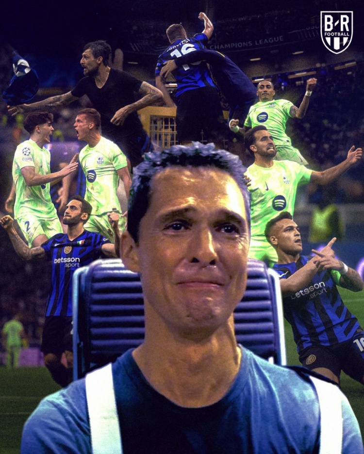 今日趣图：Hala INTER！抱歉长官！刚以为你被绝杀时声音大了点！