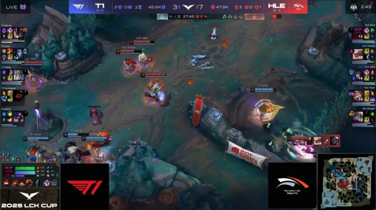🎮宙斯奥恩羊神开天 小吕布遭锁被融 Faker两把0作用 HLE横扫T1