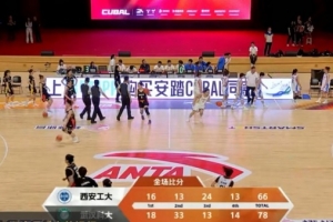 武汉科大女篮大胜西安工大，刘楚渝狂砍23分领先
