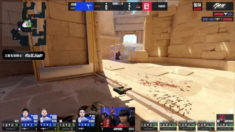 🎮奥斯汀Major：oSee大狙轰4杀 Tyloo长枪局难拿分 5-13不敌NRG