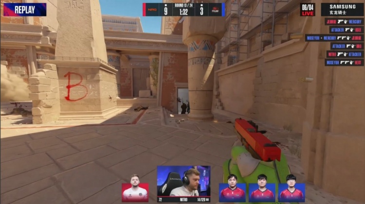 🎮奥斯汀Major：oSee大狙轰4杀 Tyloo长枪局难拿分 5-13不敌NRG