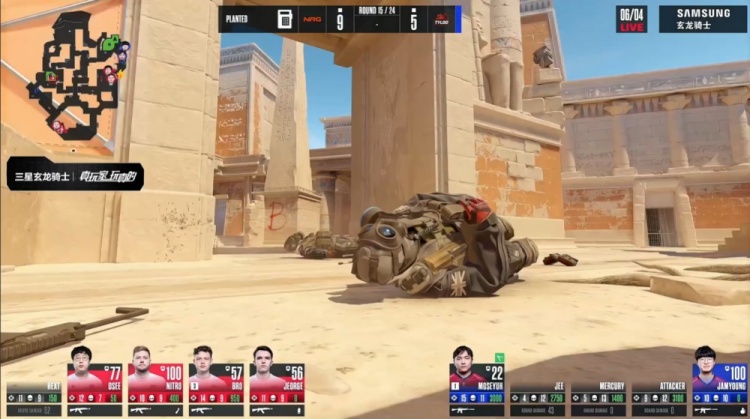 🎮奥斯汀Major：oSee大狙轰4杀 Tyloo长枪局难拿分 5-13不敌NRG