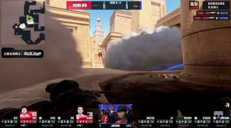🎮奥斯汀Major：oSee大狙轰4杀 Tyloo长枪局难拿分 5-13不敌NRG