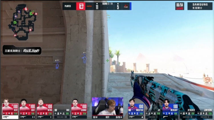 🎮奥斯汀Major：oSee大狙轰4杀 Tyloo长枪局难拿分 5-13不敌NRG