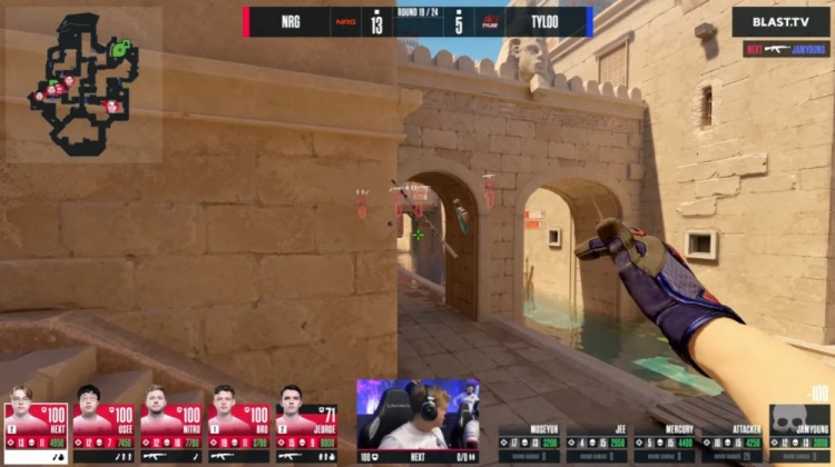 🎮奥斯汀Major：oSee大狙轰4杀 Tyloo长枪局难拿分 5-13不敌NRG