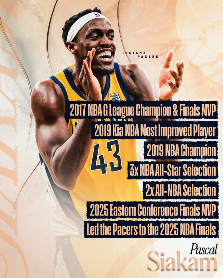 勵志！NBA官推曬西卡履歷：從17年發(fā)展聯(lián)盟FMVP到今年東決MVP