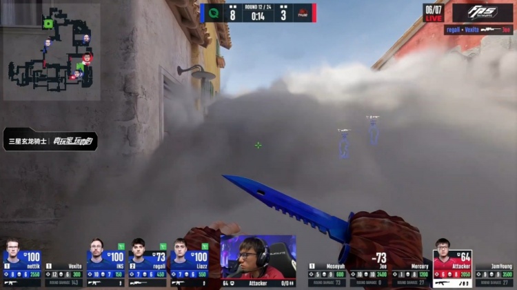 🎮连追6分白忙活！Tyloo进攻稀碎 Vexite手感爆棚 绿叶拿下小镇