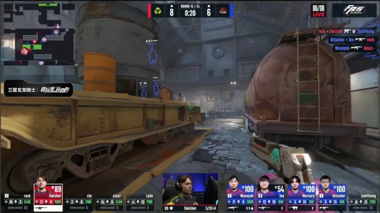 🎮打狗一样？Jee火车防守开杀笑称对手人机 Tyloo13-9战胜M80