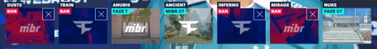 🎮战舰轰鸣！鸡哥+s1mple合砍70杀 FaZe2-0MIBR挺进Major传奇组