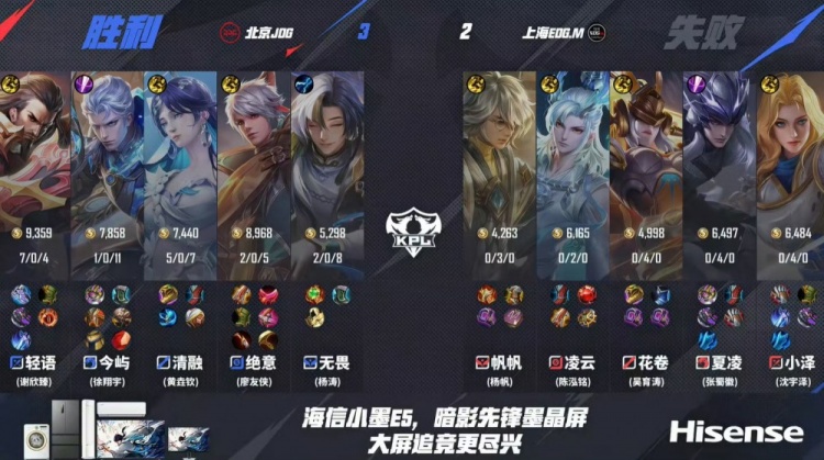 🎮换人真有用啊！JDG 3-2拿下EDG成功斩获两连胜！JDG 3-2 EDG