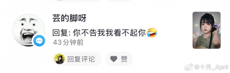网络非法外之地！十月起诉抖音网友：前妻是吧？和帽子叔叔说去吧