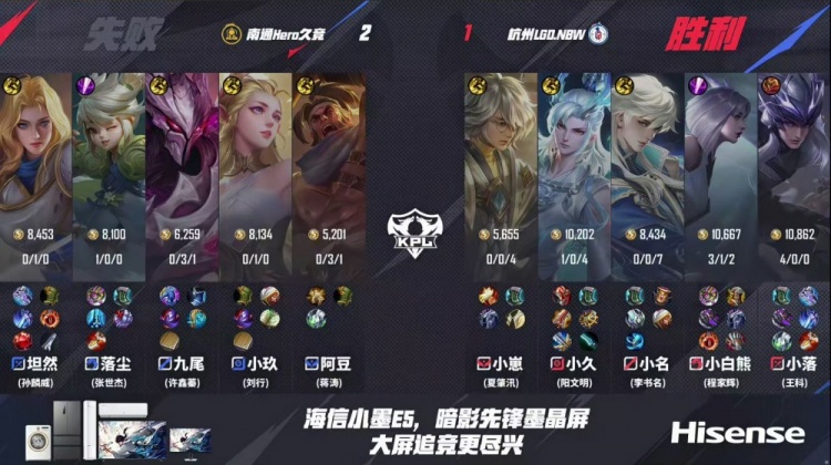 🎮让二追三！小落无敌战边率队完成让二追三取胜！LGD 3-2 Hero