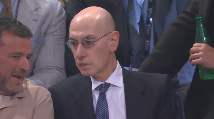 NBA总裁萧华现场督战总决赛雷霆VS步行者天王山大战