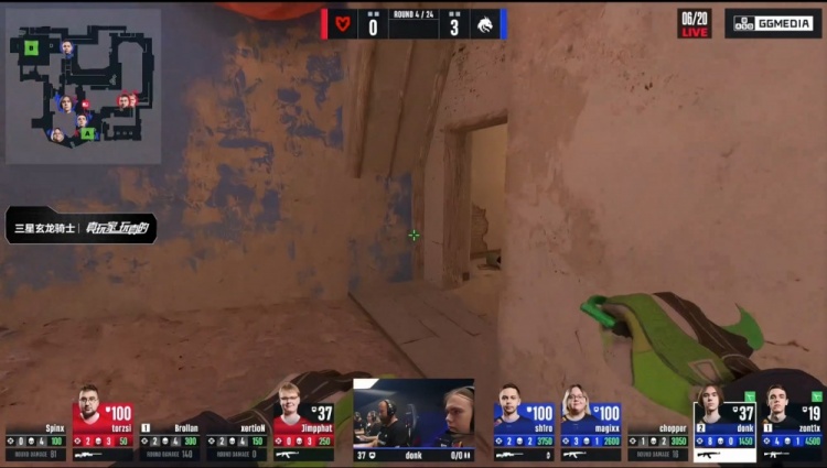 🎮存donk贴纸了？zont1x两残局天神下凡 Spirit图1四加时胜MOUZ