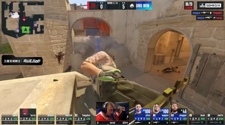 🎮存donk贴纸了？zont1x两残局天神下凡 Spirit图1四加时胜MOUZ
