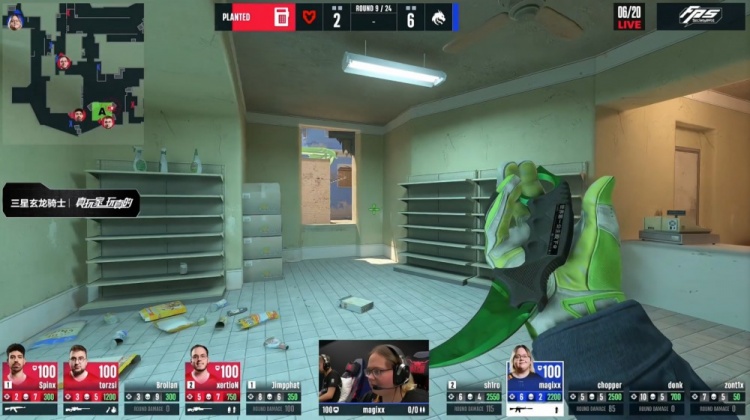 🎮存donk贴纸了？zont1x两残局天神下凡 Spirit图1四加时胜MOUZ