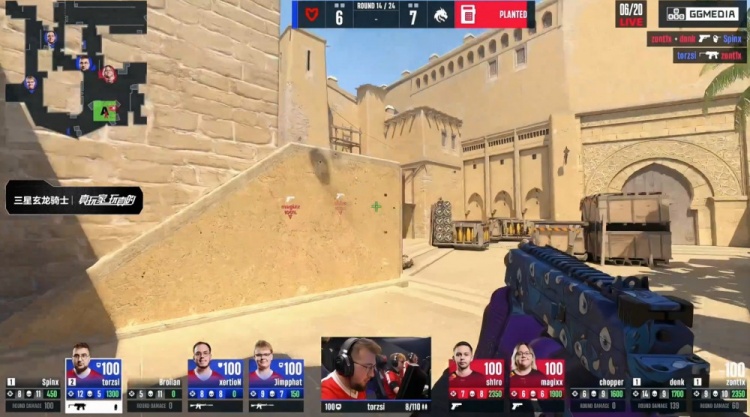 🎮存donk贴纸了？zont1x两残局天神下凡 Spirit图1四加时胜MOUZ