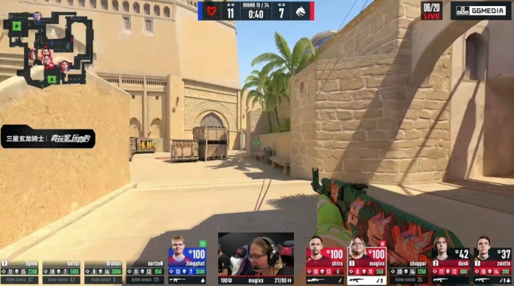 🎮存donk贴纸了？zont1x两残局天神下凡 Spirit图1四加时胜MOUZ