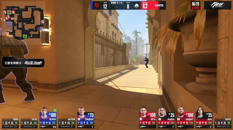 🎮存donk贴纸了？zont1x两残局天神下凡 Spirit图1四加时胜MOUZ