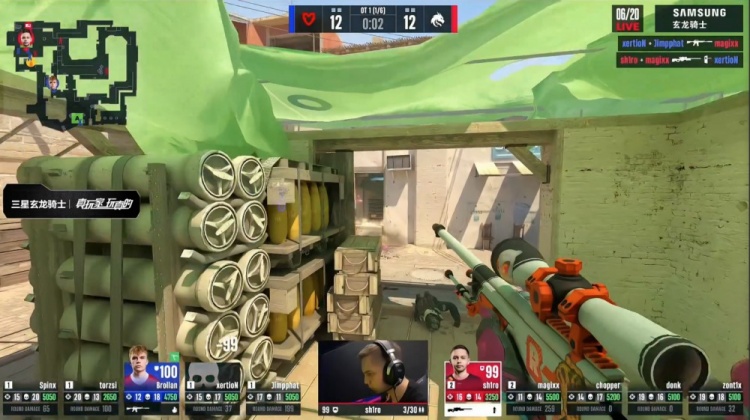 🎮存donk贴纸了？zont1x两残局天神下凡 Spirit图1四加时胜MOUZ