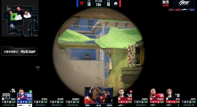 🎮存donk贴纸了？zont1x两残局天神下凡 Spirit图1四加时胜MOUZ