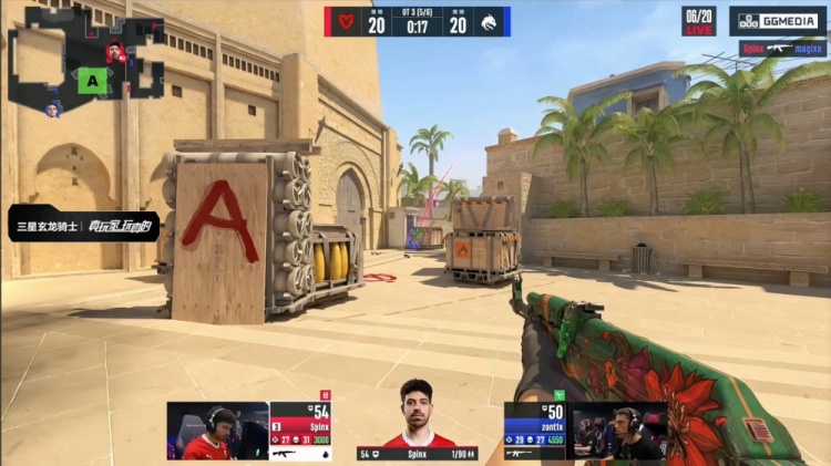 🎮存donk贴纸了？zont1x两残局天神下凡 Spirit图1四加时胜MOUZ