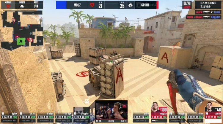 🎮存donk贴纸了？zont1x两残局天神下凡 Spirit图1四加时胜MOUZ
