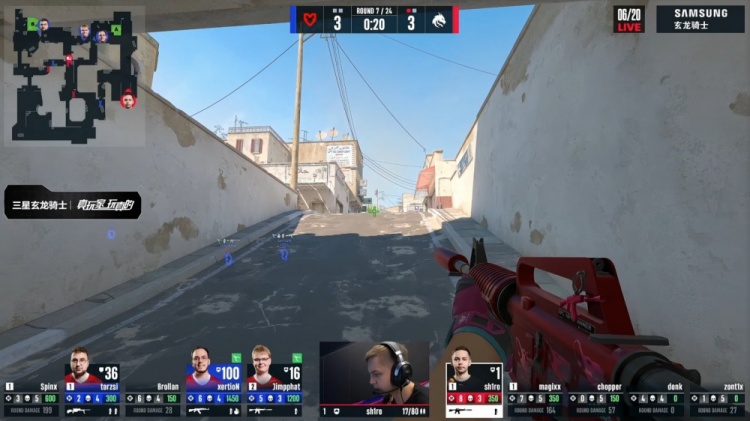 🎮donk五杀又如何？小吉米沙2火力全开 MOUZ赢图2 双方nuke决胜