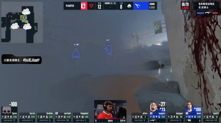🎮donk五杀又如何？小吉米沙2火力全开 MOUZ赢图2 双方nuke决胜