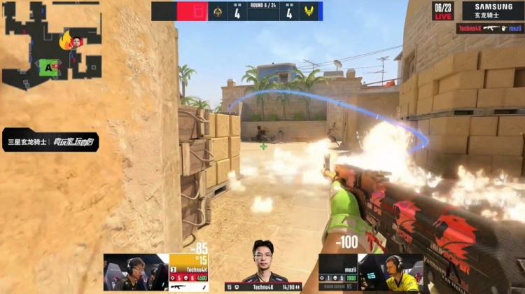 🎮910迷城五杀爆斩小蜜蜂 4K两收残局 Zywoo哑火 蒙古赢下图一