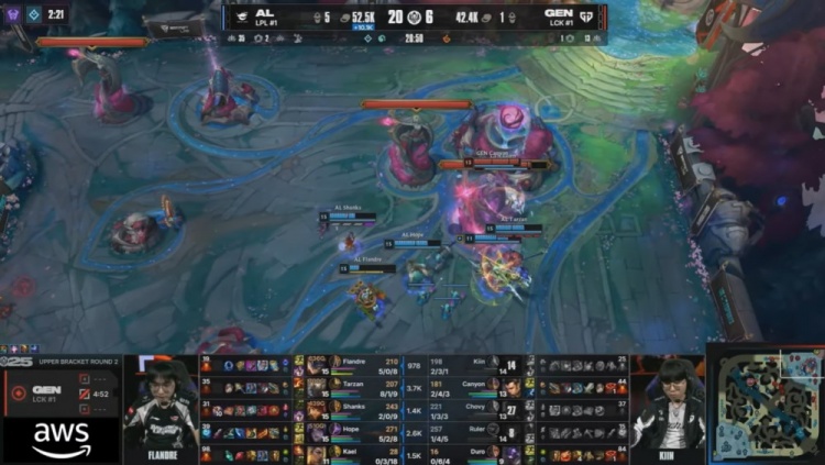 🎮王杰卡莎骑脸狂杀Ruler Flandre兰博烤熟Duro牛牛 AL先下一城