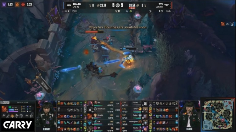 🎮Faker发条恐怖如斯！冲击波爆破三杀 Oner空降狂屠 T1赢首局