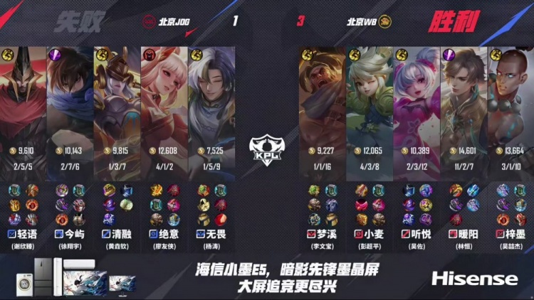 🎮手法节奏双压制！双北京战队WB更胜一筹拿下JDG！WB 3-1 JDG