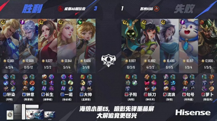🎮这就是大魔王的实力！AG跨赛季22连胜统治KPL！AG 3-1 KSG