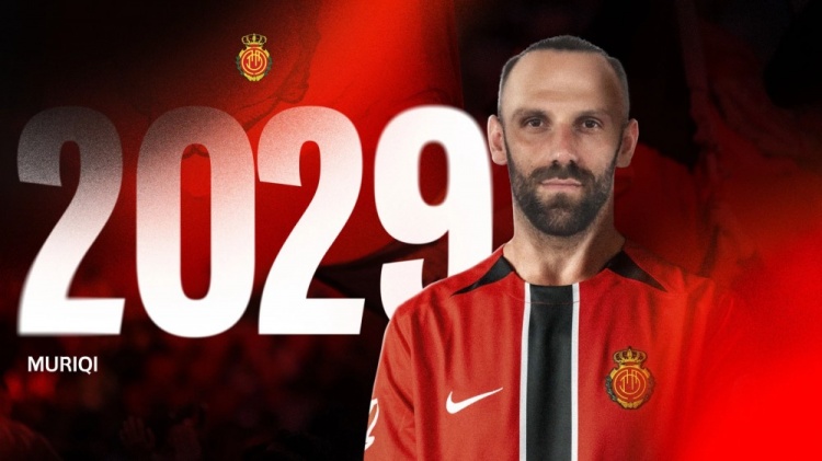 官方：马洛卡与31岁前锋维达特-穆里奇续约至2029年