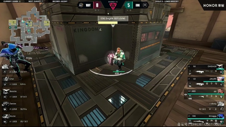 🎮激进!100T全员莽夫枪稳准狠攻克EDG拿下首局！100T 1-0 EDG