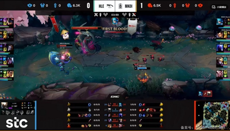 🎮都是白忙活！KOI小龙团一波爆炸 上中团战发力HLE晋级淘汰赛