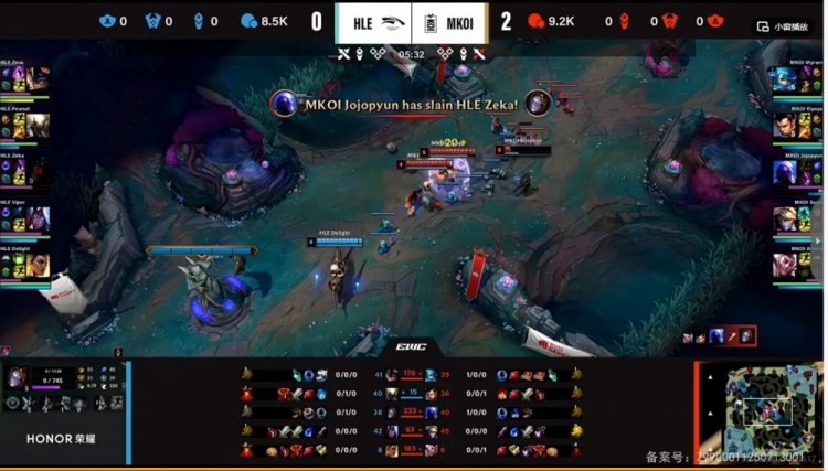 🎮都是白忙活！KOI小龙团一波爆炸 上中团战发力HLE晋级淘汰赛