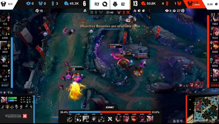 🎮复仇成功！韩援Quad再成最大短板被针对 G2击败FLY晋级八强