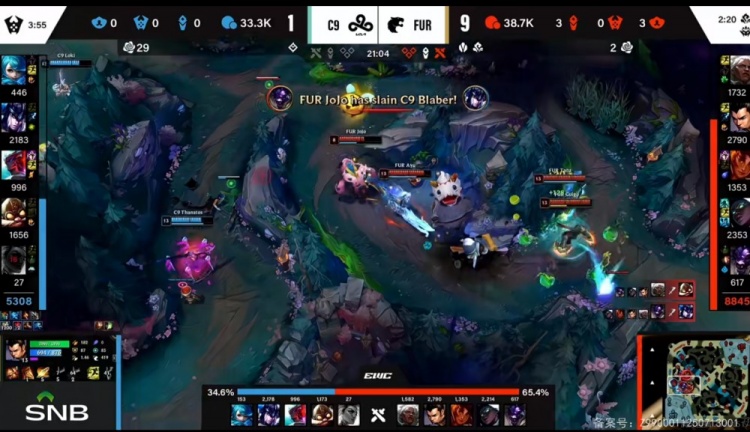 🎮明年别来了！Guigo安蓓萨无情游龙超神 C9状态低迷遭FUR淘汰