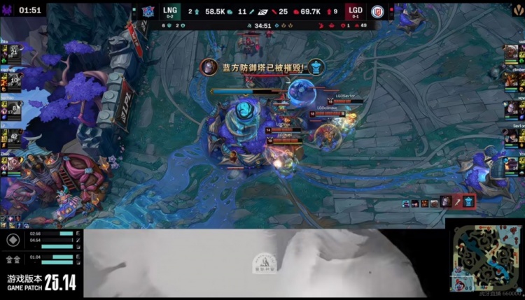 🎮四保一他真有用！Sav1or女警输出兜底 LGD击败LNG拿小组首胜