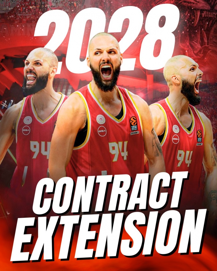 彻底告别NBA！富尼耶与奥林匹亚科斯续约至2028年