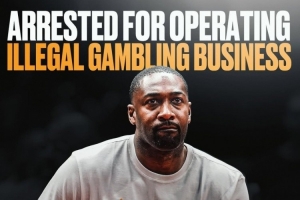 前NBA球星吉尔伯特-阿里纳斯非法赌博被捕