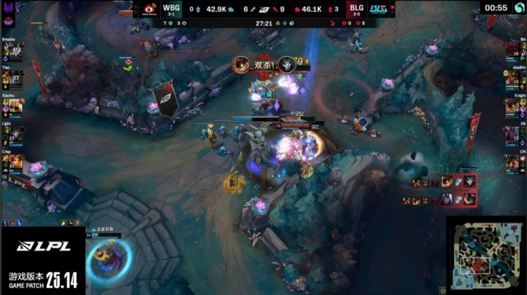 🎮谁借个火?knight爆弹扔Xiaohu嘴儿里 Elk5杀收尾 BLG横扫WBG