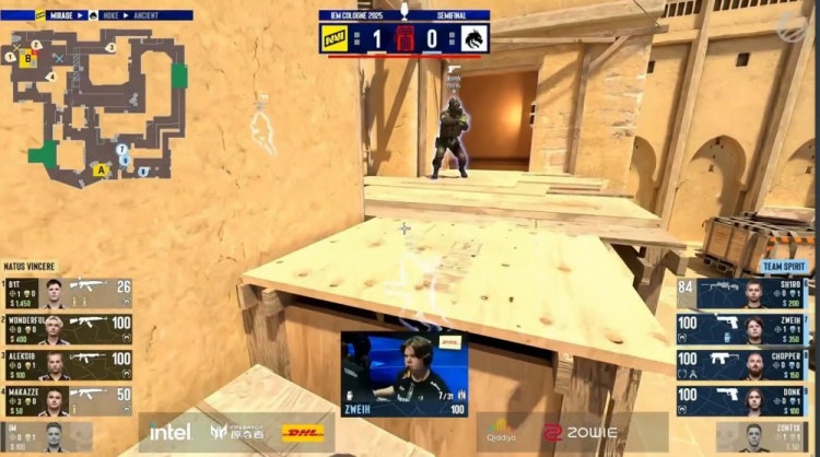 🎮一打九？donk绝境爆轰5杀 sh1ro逆天改命 Spirit赢下NAVI选图