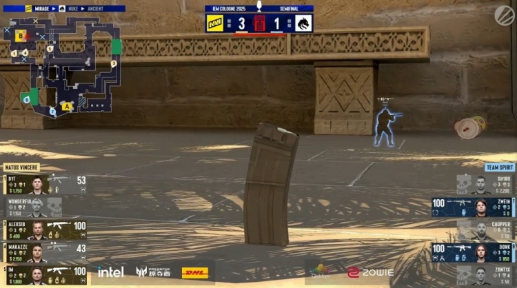 🎮一打九？donk绝境爆轰5杀 sh1ro逆天改命 Spirit赢下NAVI选图
