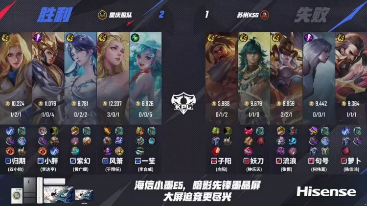 🎮击败KSG！风箫绝对输出击败KSG报第二轮之仇 狼队 3-2 KSG