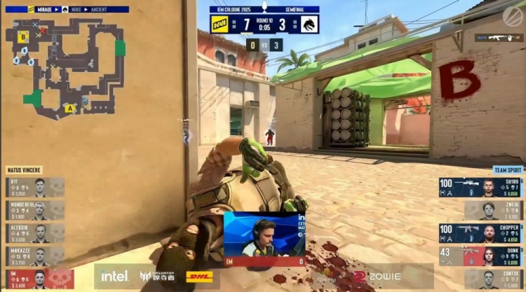 🎮一打九？donk绝境爆轰5杀 sh1ro逆天改命 Spirit赢下NAVI选图